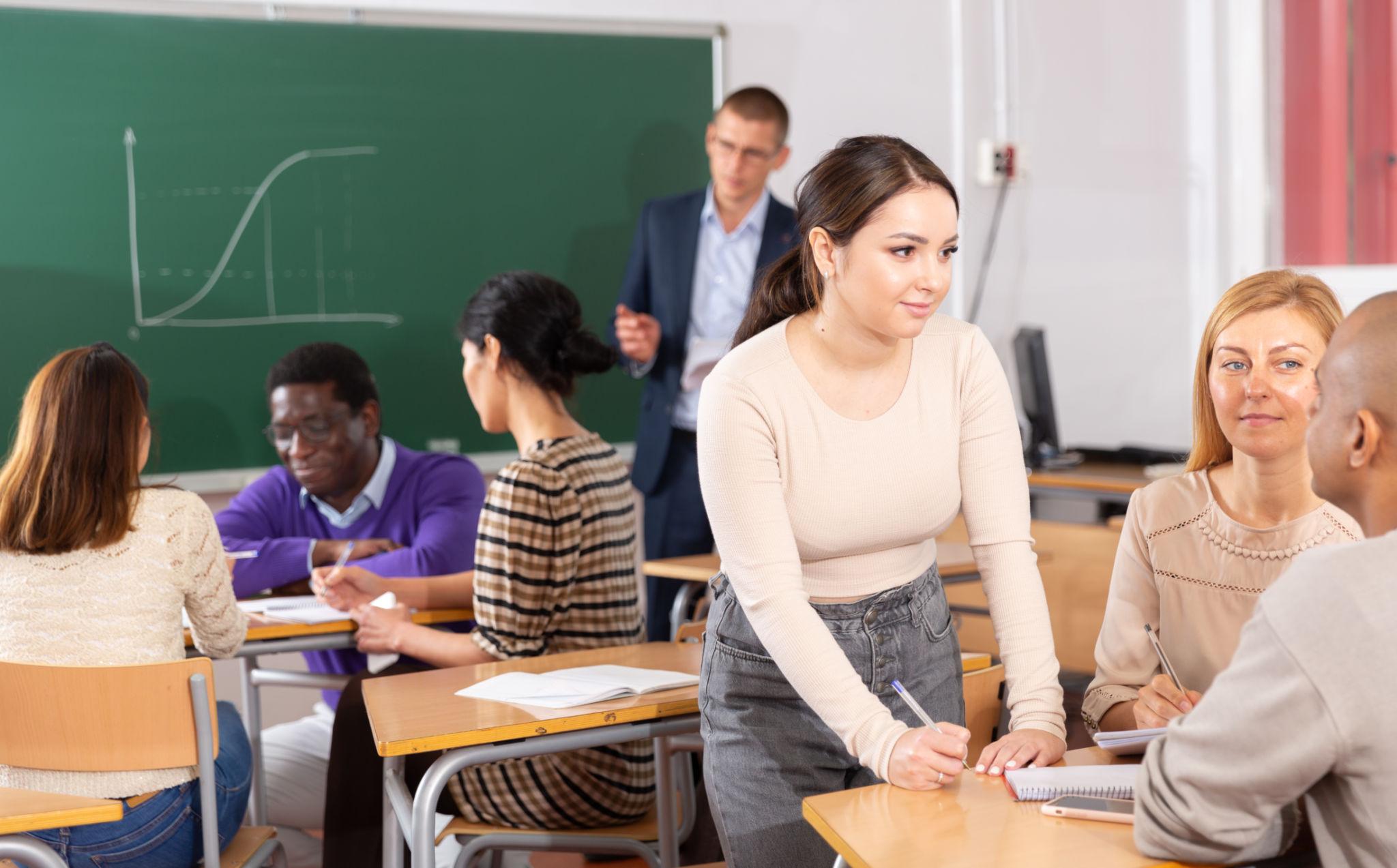 Professionals reviewing documents and planning training